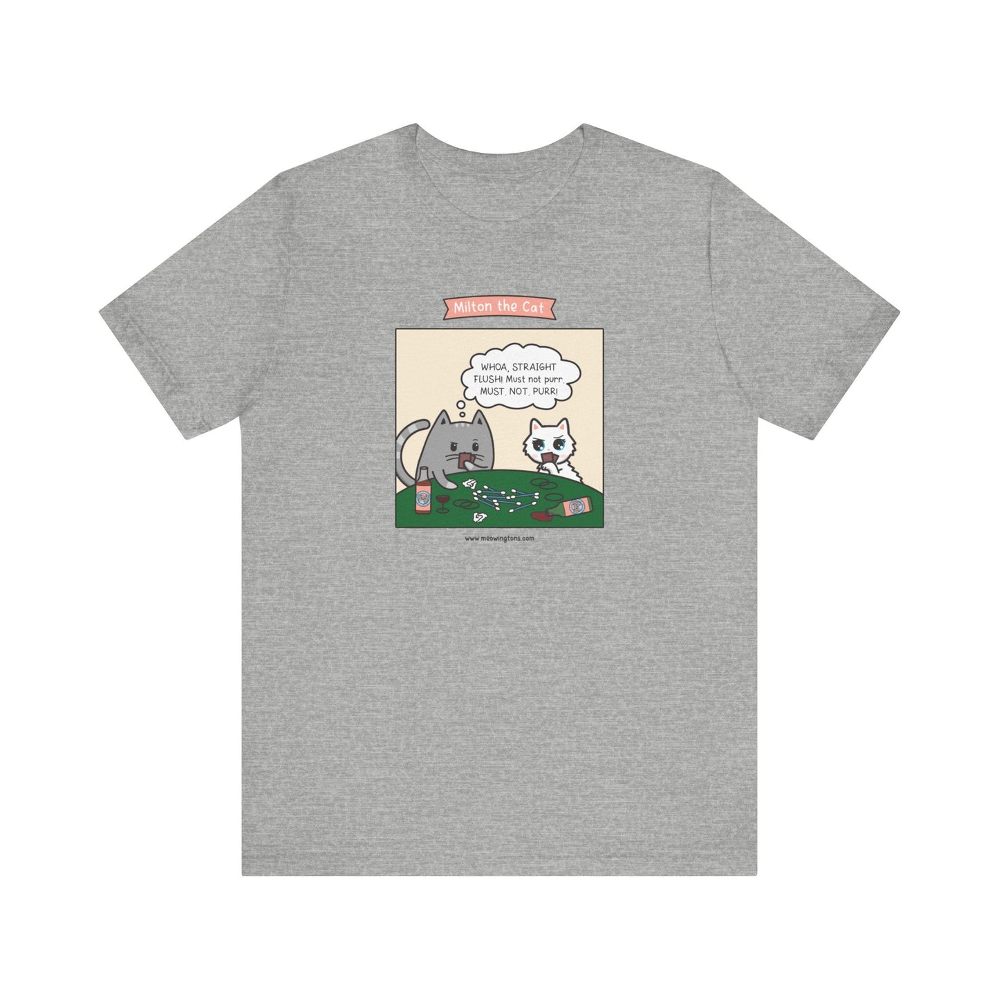 Cat Poker Comic T-Shirt