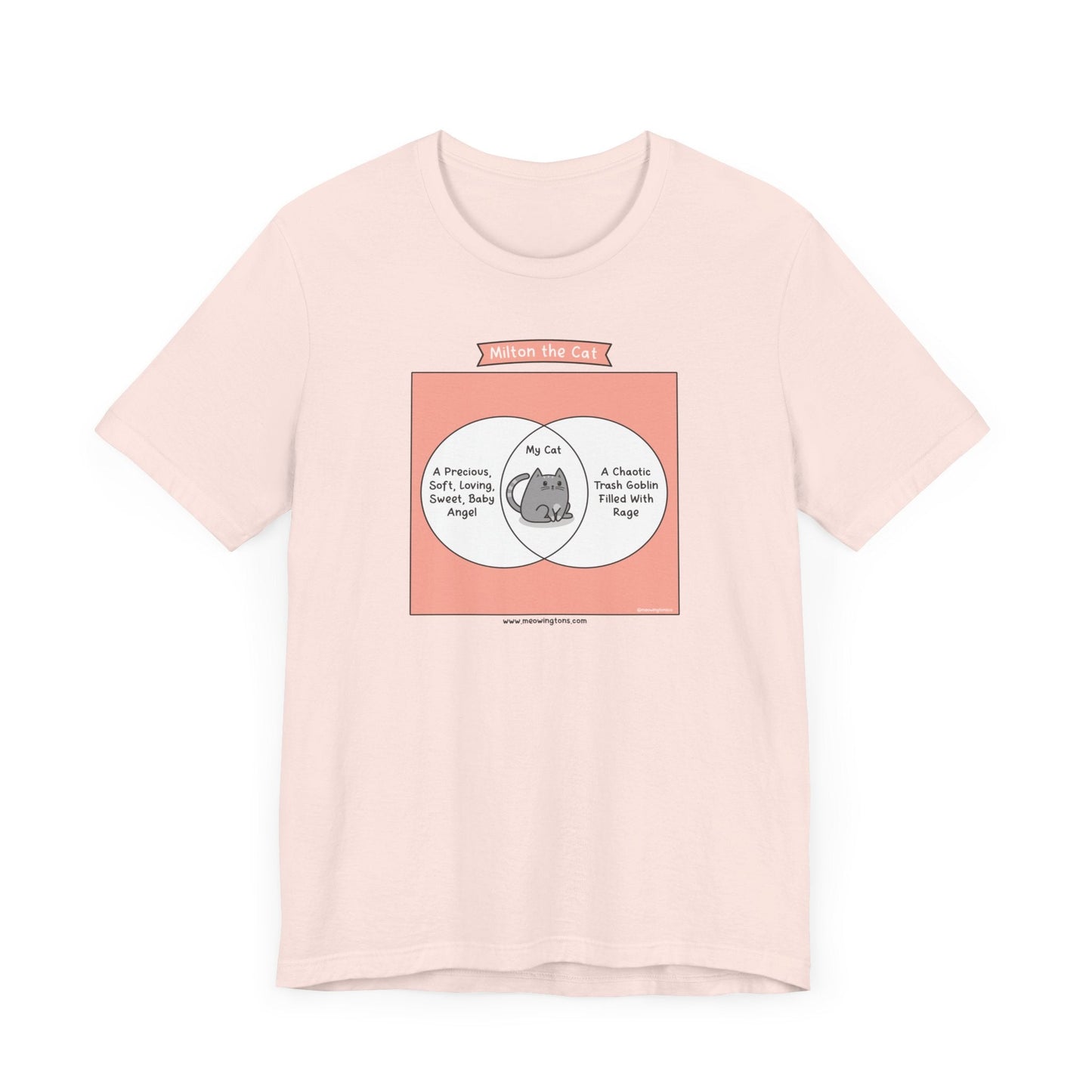 Cat Venn Diagram Comic T-Shirt