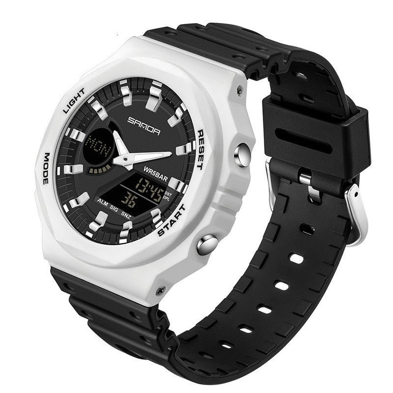 Sanda Sports Waterproof Analog Digital Watch for Men 6016