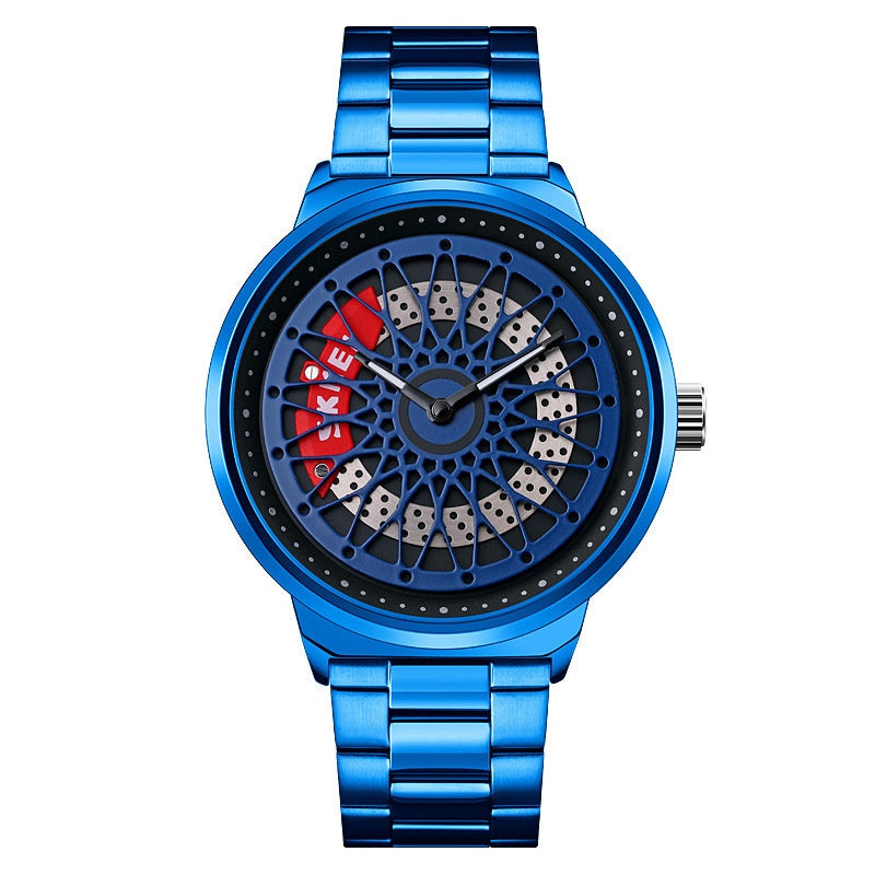 Skmei Hollow Rotating Gyro Spinning Quartz watch For Men 9217 Original