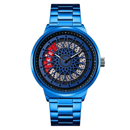 Skmei Hollow Rotating Gyro Spinning Quartz watch For Men 9217 Original