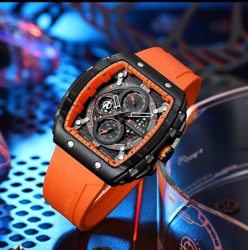 Curren 8442 Men's Six-pin Quartz Tape Men's Watch