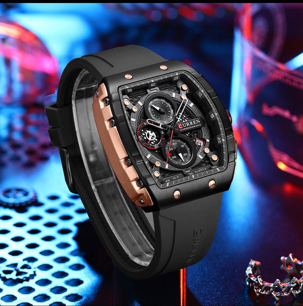 Curren 8442 Men's Six-pin Quartz Tape Men's Watch