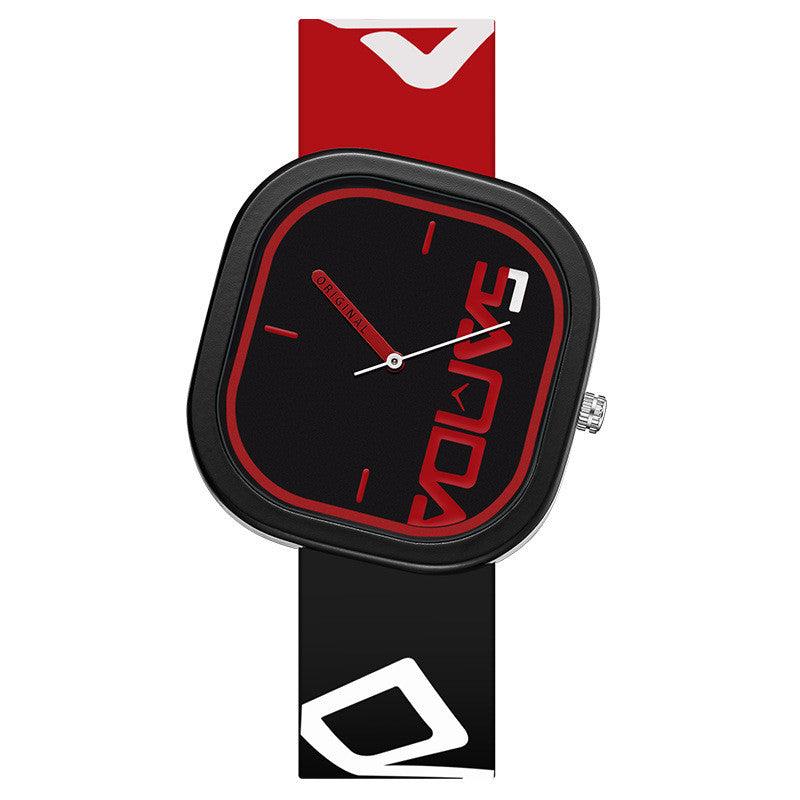 Sanda Silicone Square Fashion Trend Waterproof Watch