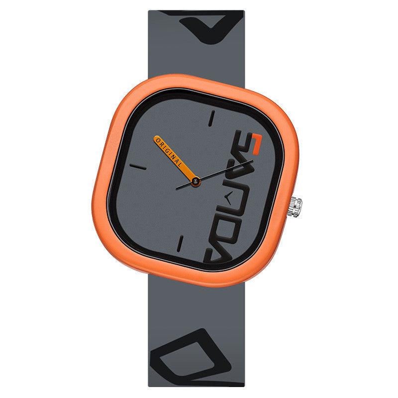 Sanda Silicone Square Fashion Trend Waterproof Watch