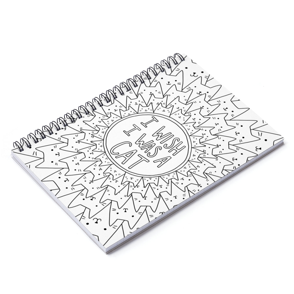 Color My Cover Cat Notebook