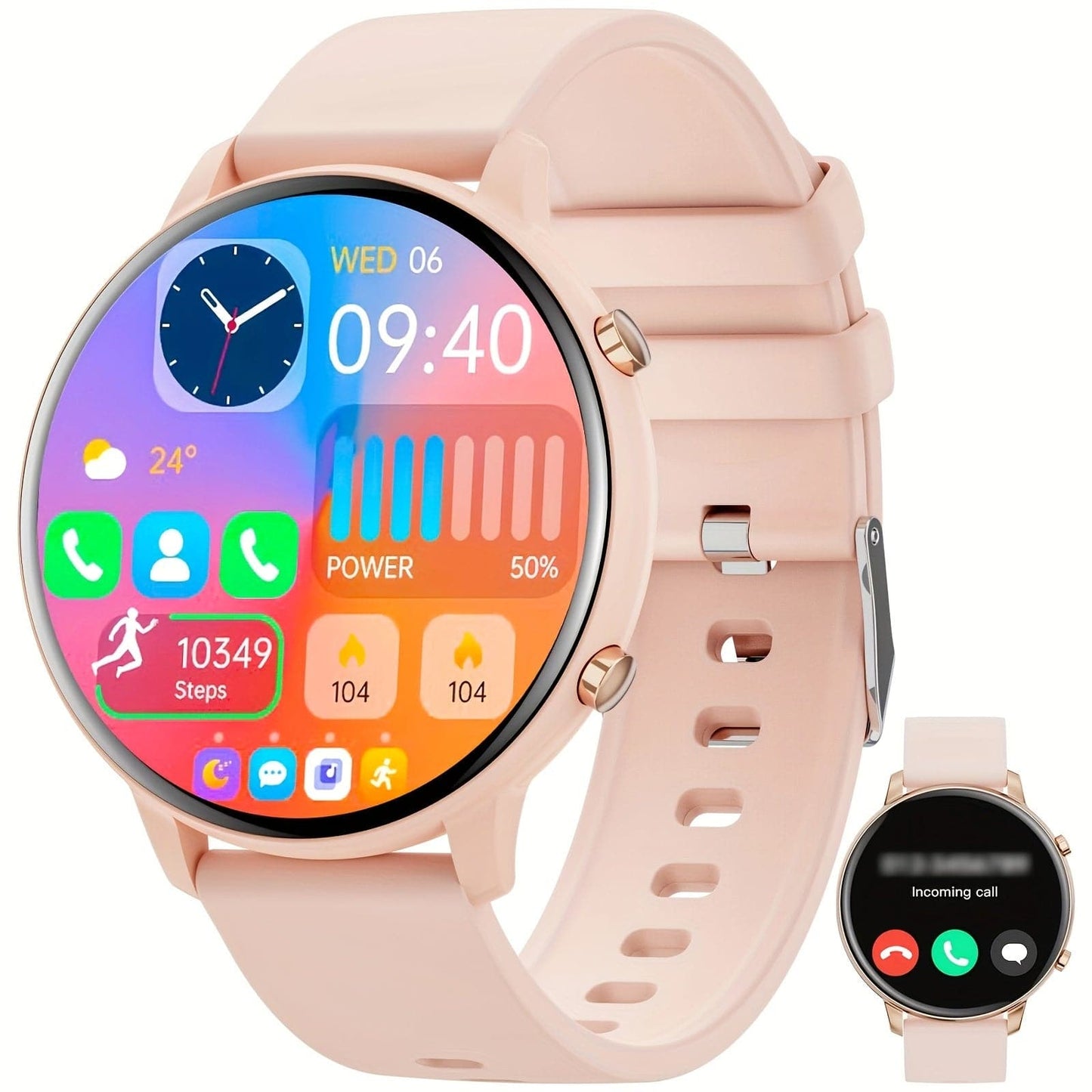 Women's 1.39'' Smartwatch – Wireless Call, Voice Assistant, and 100+ Sports Modes