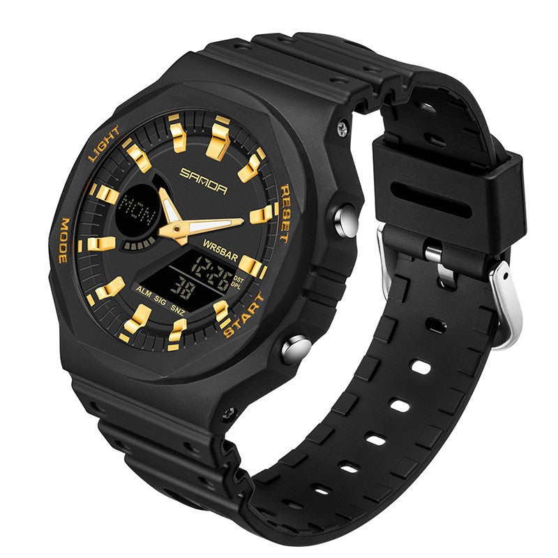 Sanda Sports Waterproof Analog Digital Watch for Men 6016