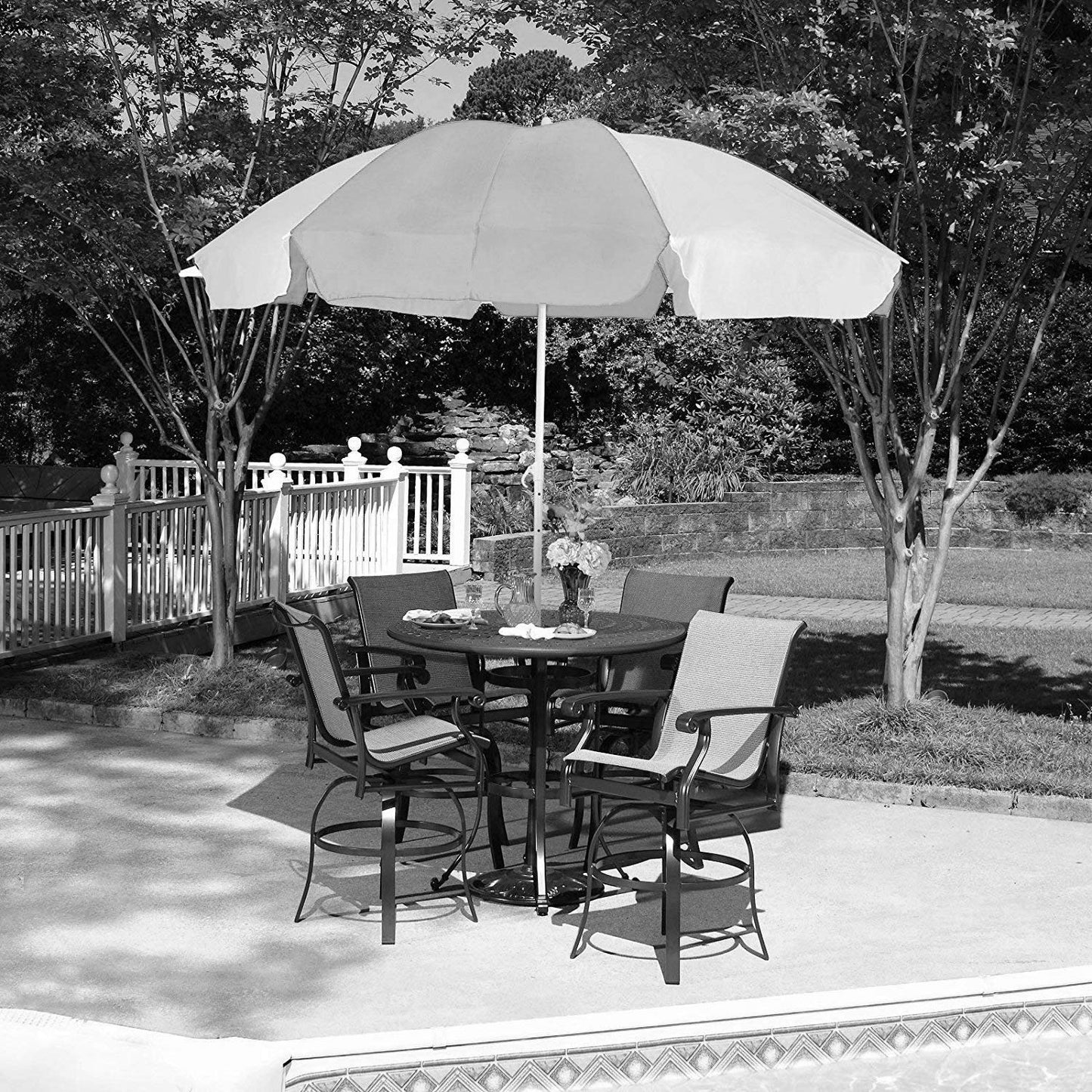 Sun Protection Water Proof Fabric Polyester Garden Umbrella for Beach, Lawn 