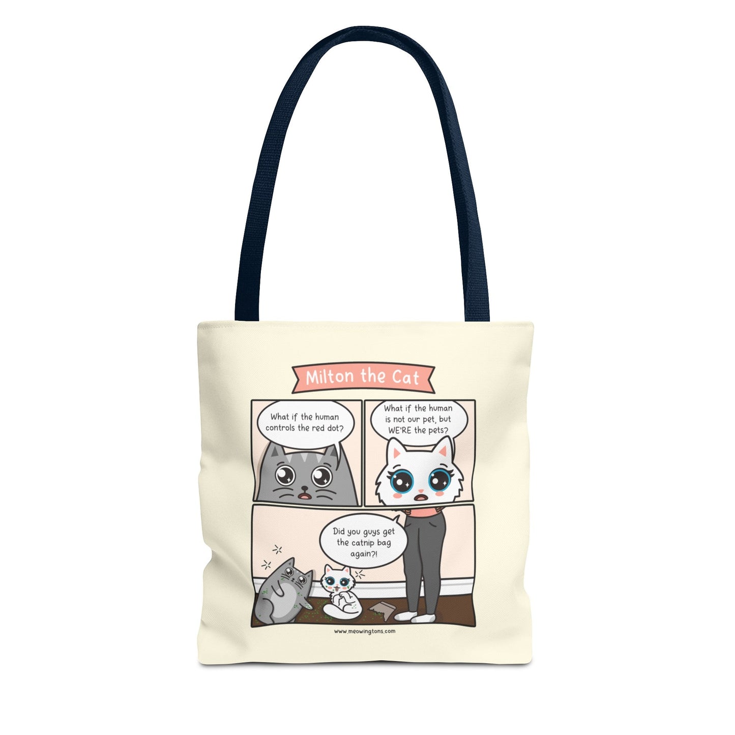 Catnip Trip Comic Tote Bag