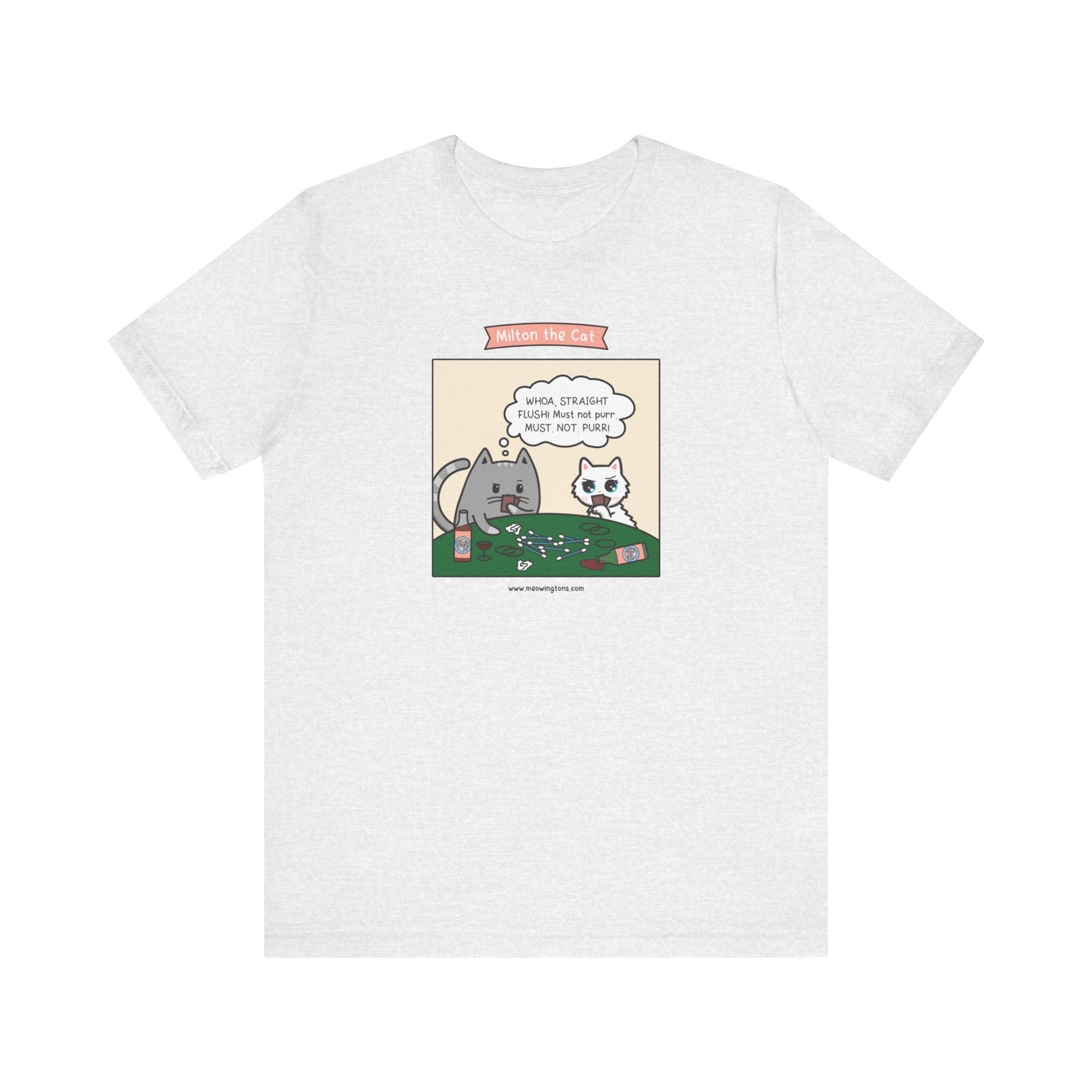 Cat Poker Comic T-Shirt