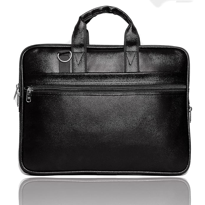 Men's Leather Finish Laptop & Shoulder Bag By ATIIRE