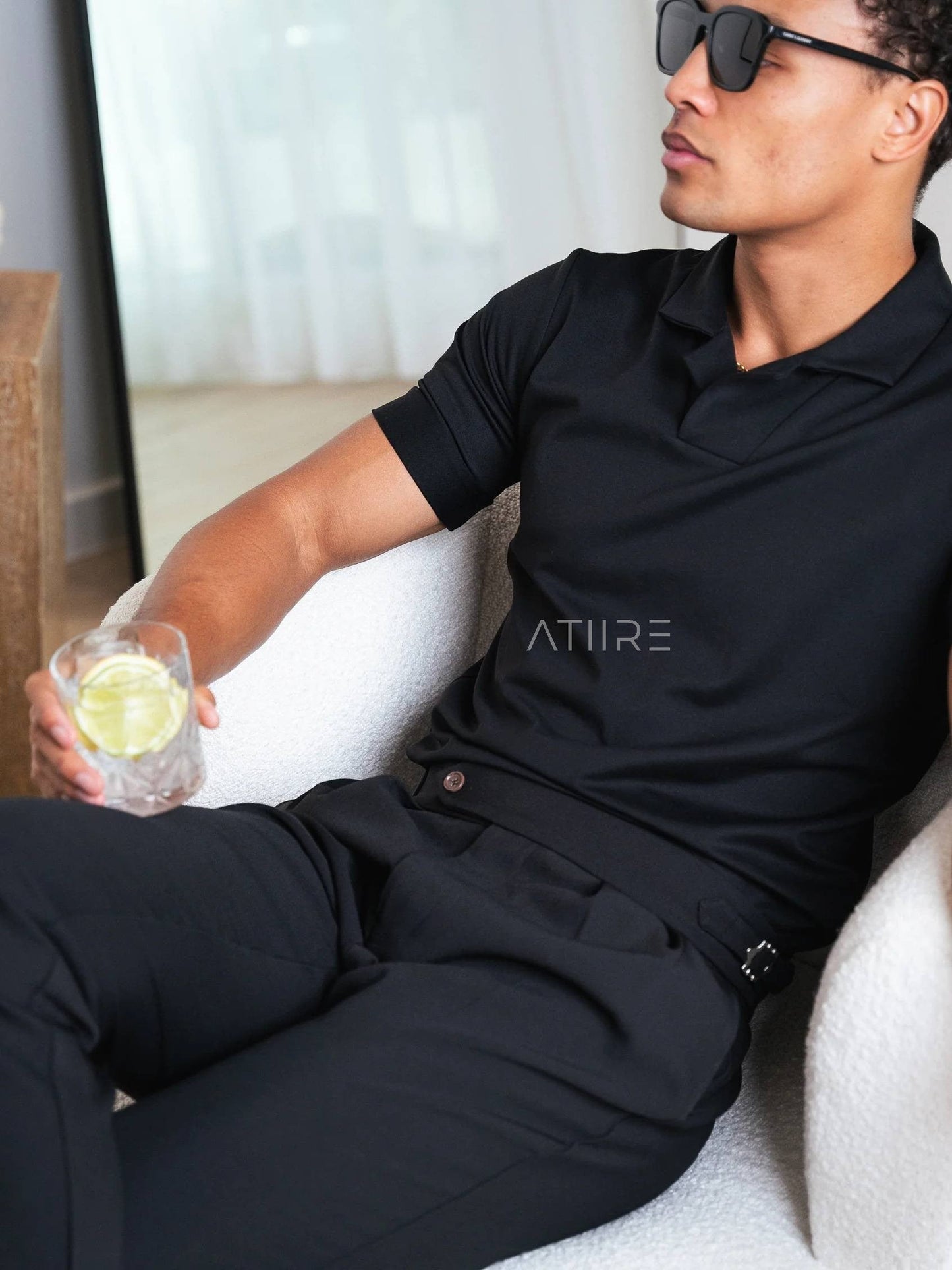 BLACK SIGNATURE ITALIAN GURKHA PANTS BY ATIIRE