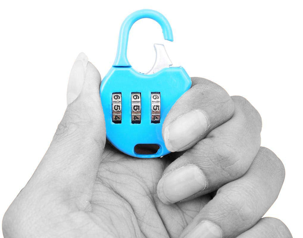 Stainless Steel Resettable Combination Padlock Round Shape