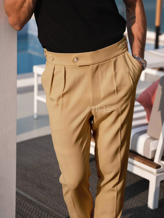 CAMEL SIGNATURE ITALIAN GURKHA PANTS BY ATIIRE
