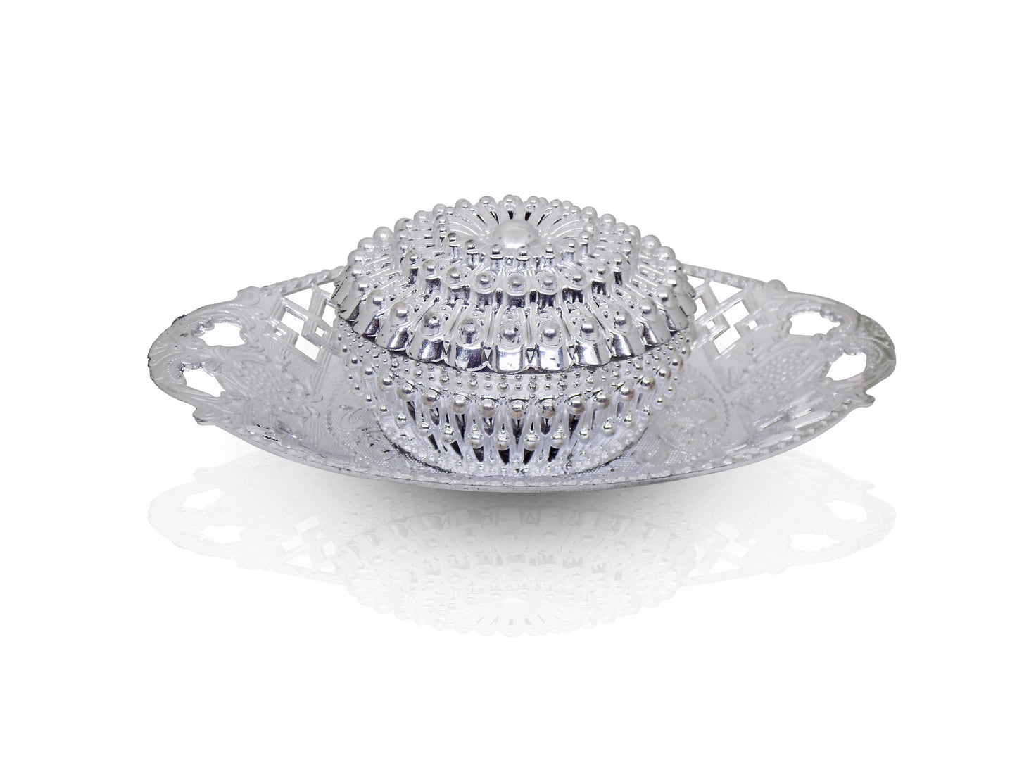 Dry Fruit, Chocolates, Mouth Freshener, Nuts and Mukhvas Storage, Serving Decorative Box with Serving Tray 