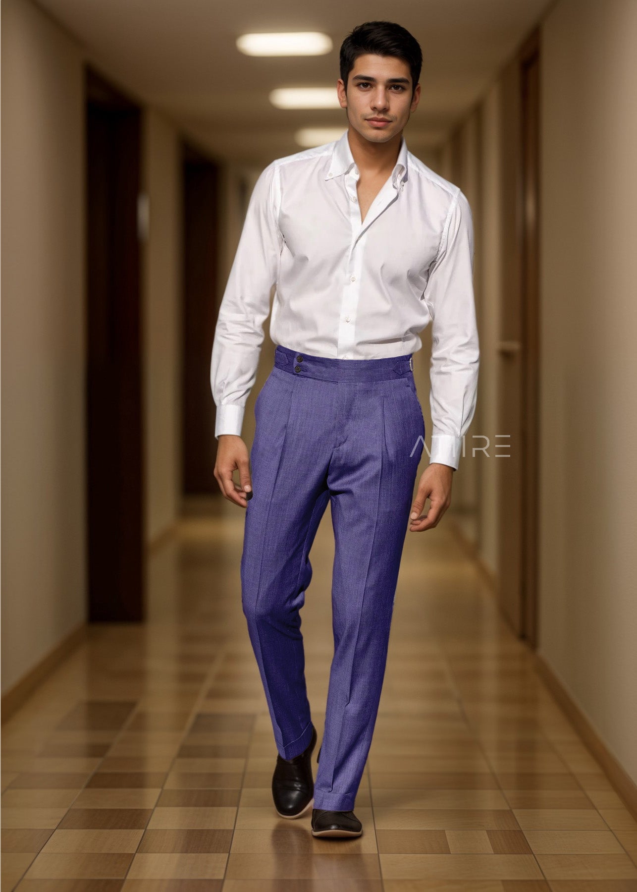 DENIM SIGNATURE BUTTONED GURKHA PANTS BY ATIIRE