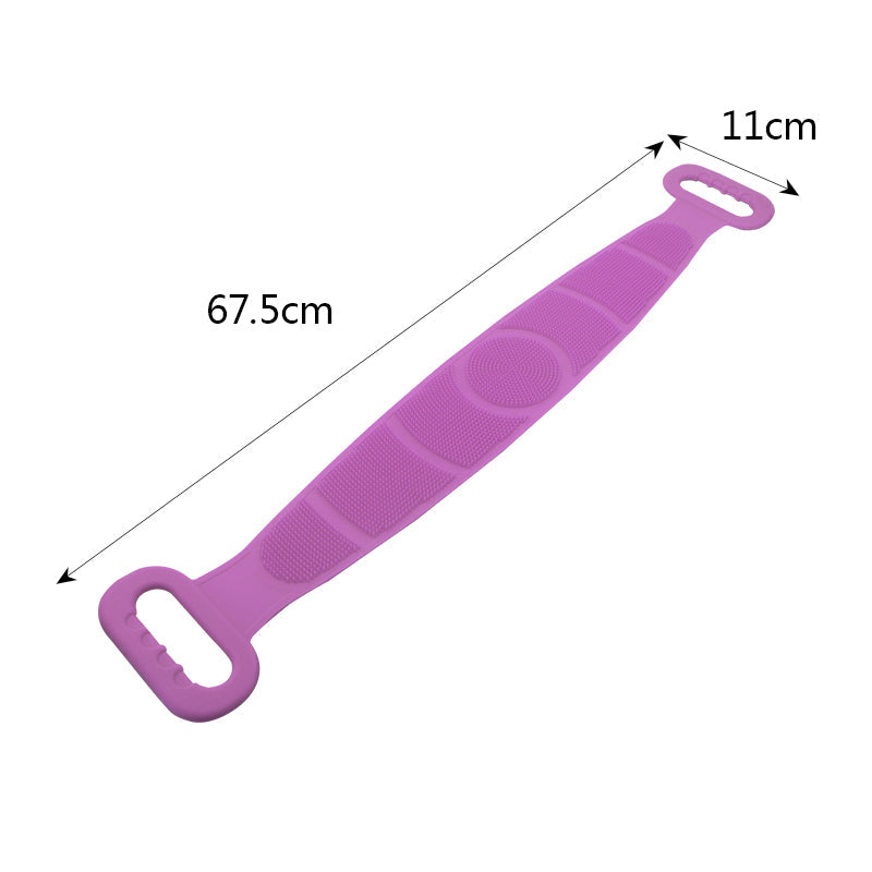Silicone Body Back Scrubber Bath Brush Washer For Dead Skin Removal (With Box)