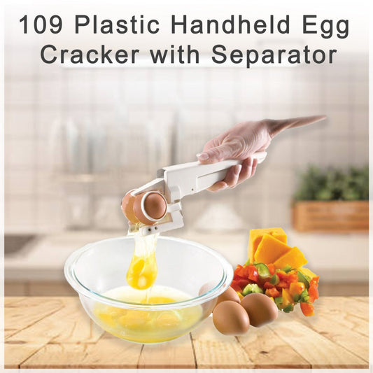 Plastic Handheld Egg Cracker with Separator