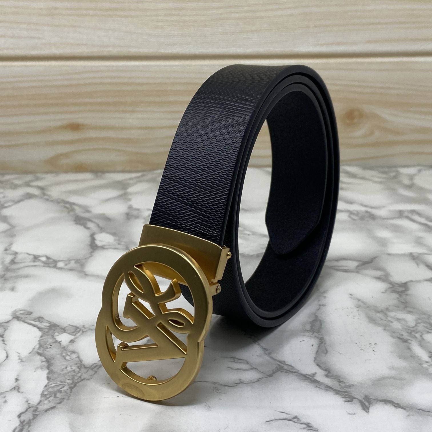 VSL Round Pin Buckle With Leather Strap-SunglassesCraft