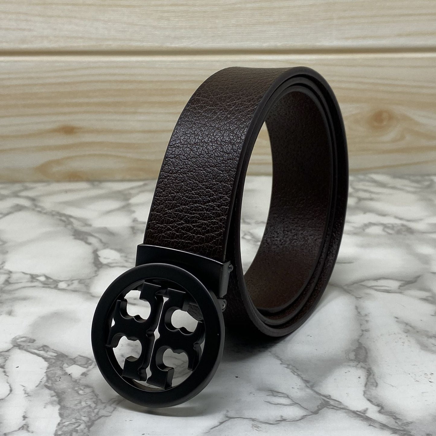 Classy Round Formal Leather Strap Belt-SunglassesCraft