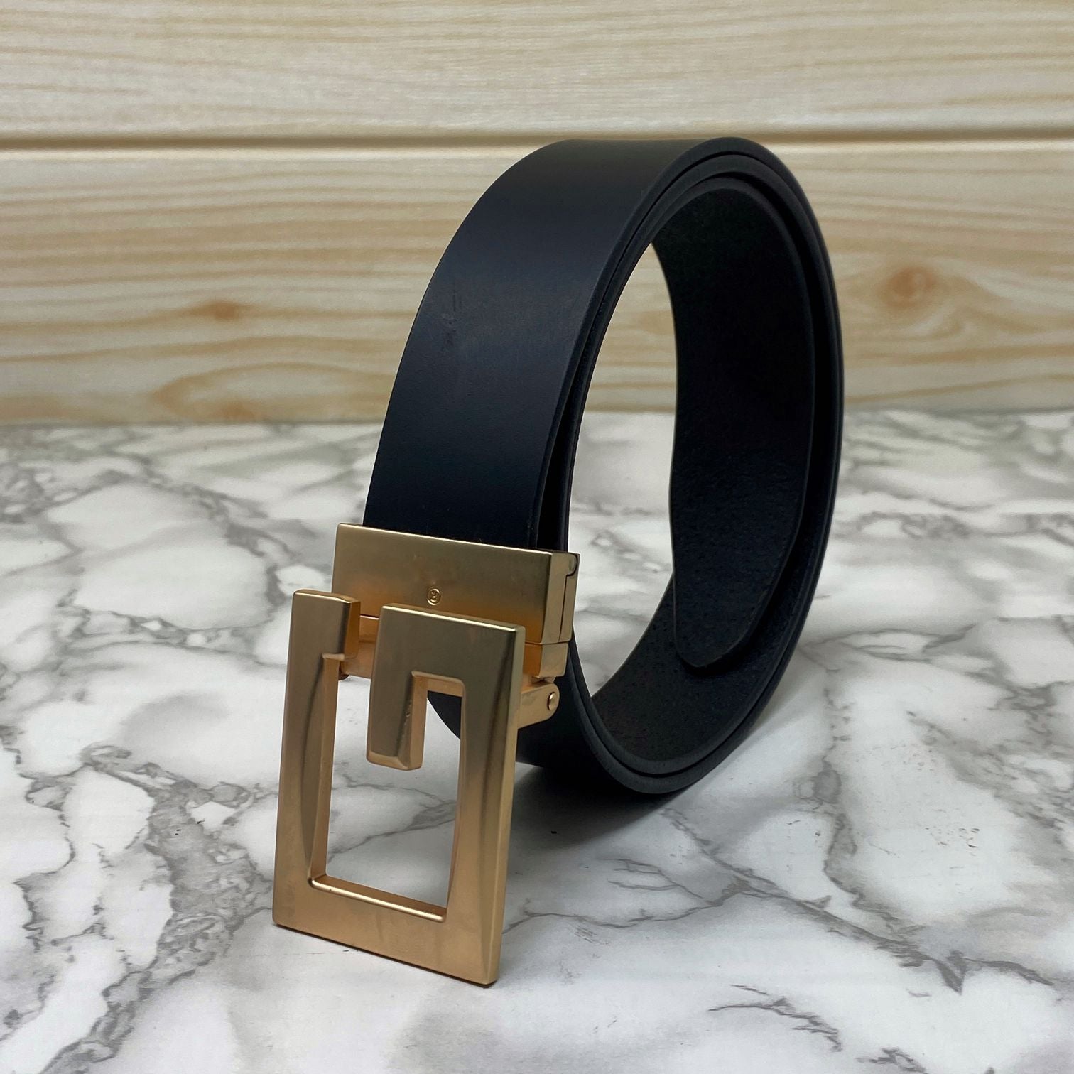 Square G-Section Leather Belt-SunglassesCraft