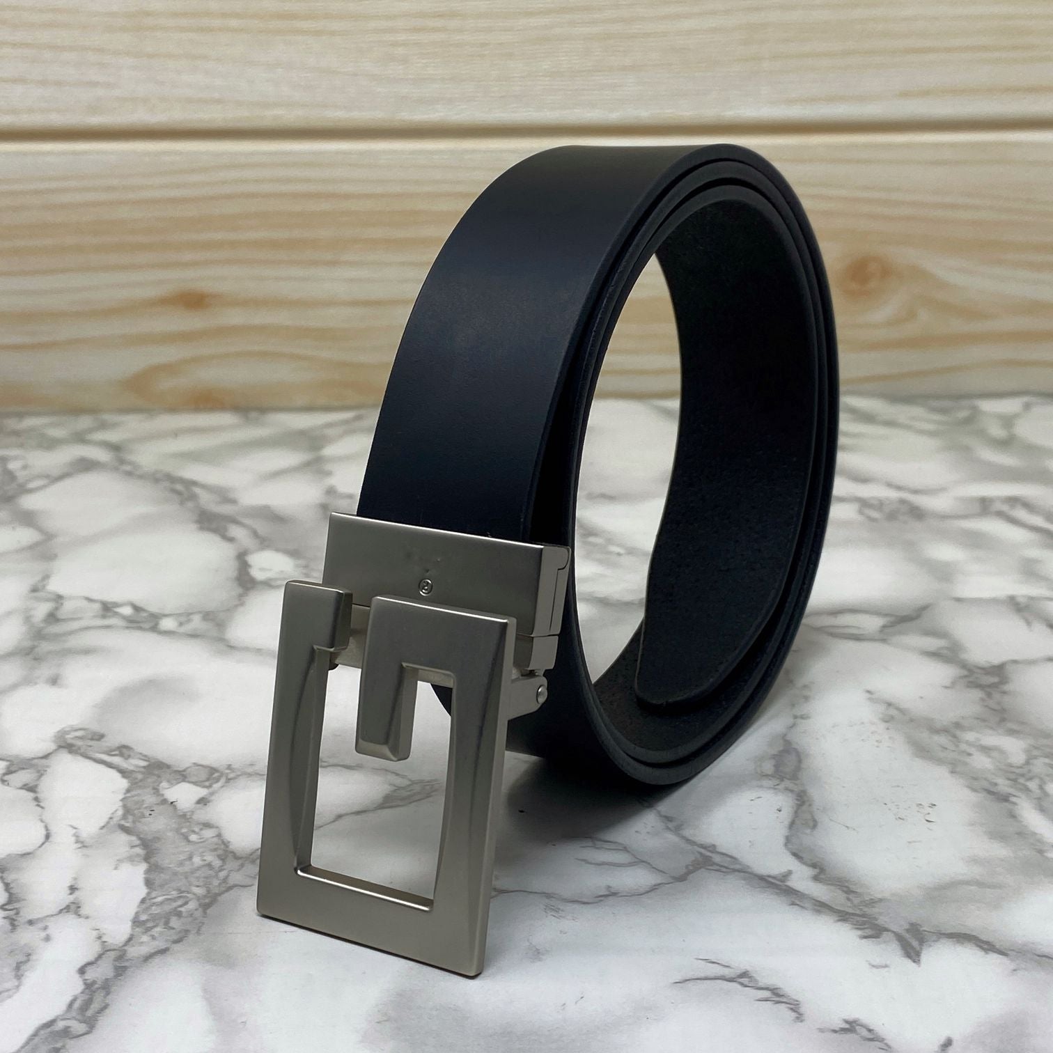 Square G-Section Leather Belt-SunglassesCraft