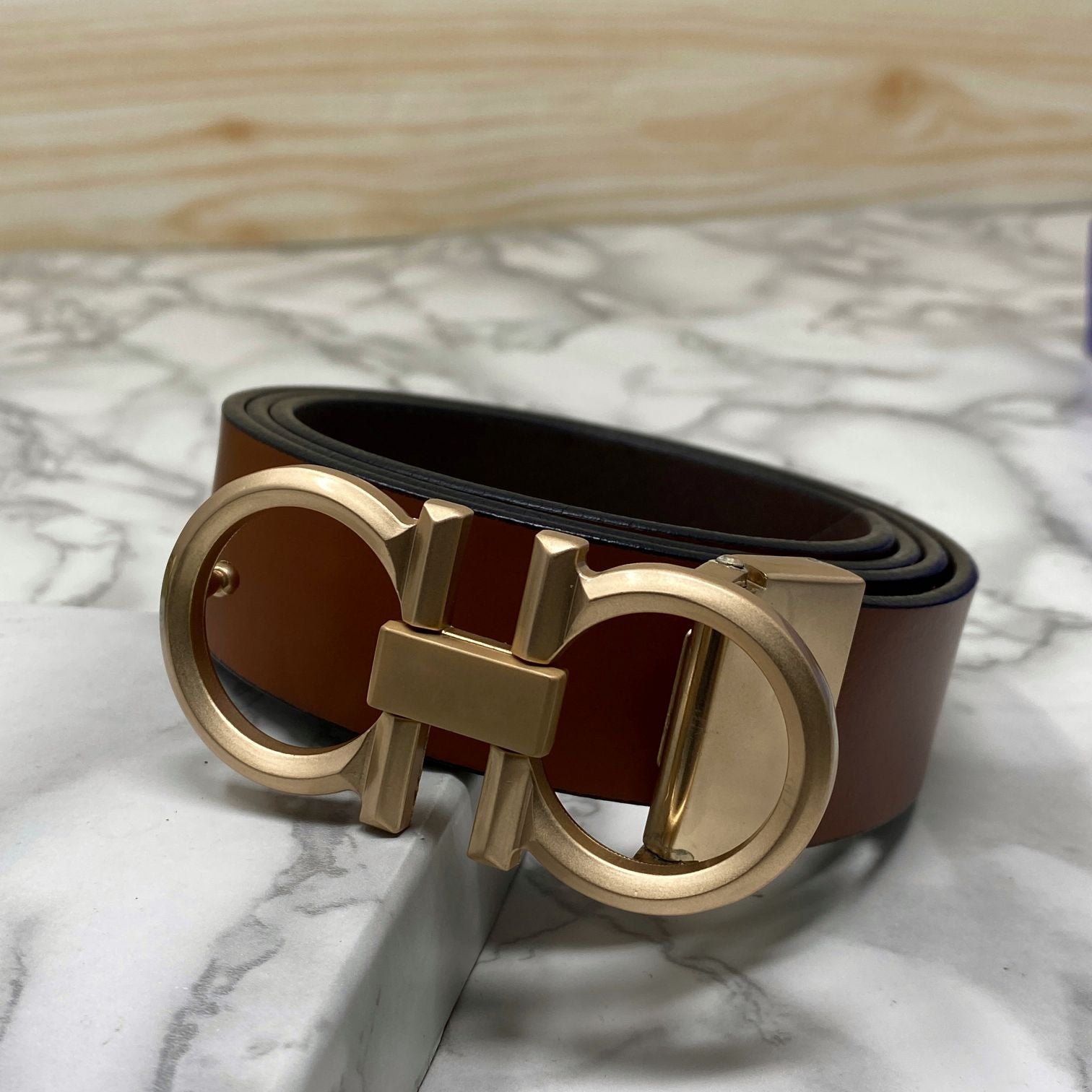 Classic 8 Pattern Formal Design Leather Strap Belt -SunglassesCraft