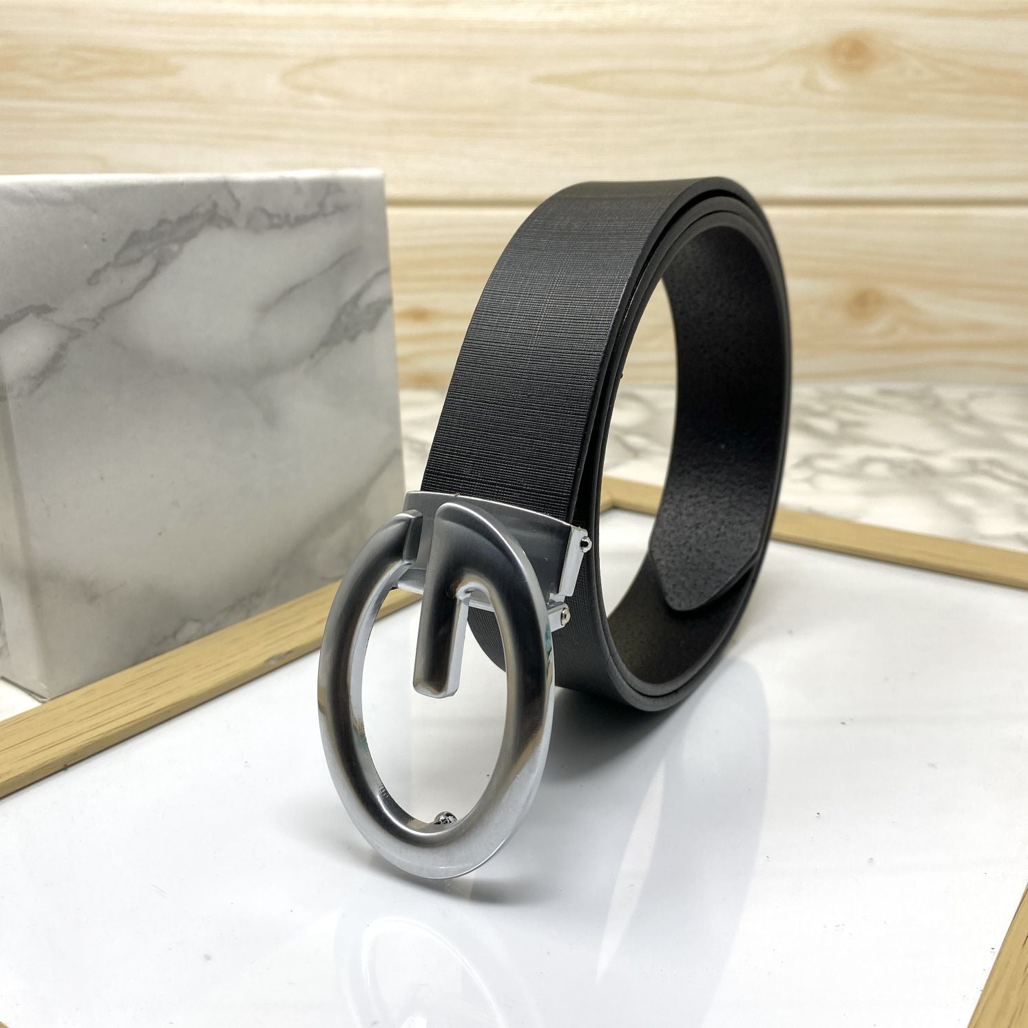 Simple G-Design Formal and Leather Strap Belt-SunglassesCraft