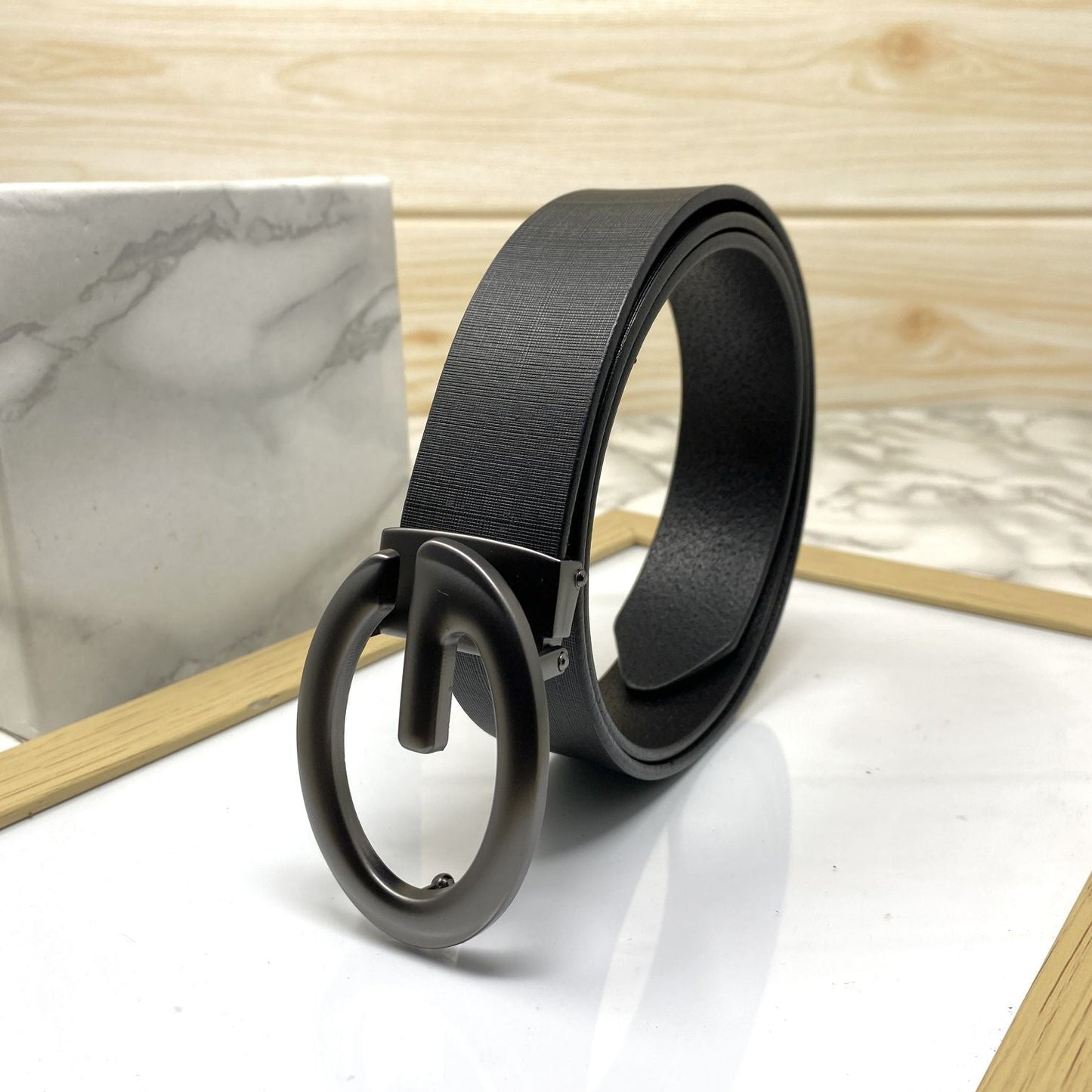 Simple G-Design Formal and Leather Strap Belt-SunglassesCraft