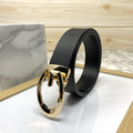 Classic G-Pattern Formal and Casual Leather Strap Belt -SunglassesCraft