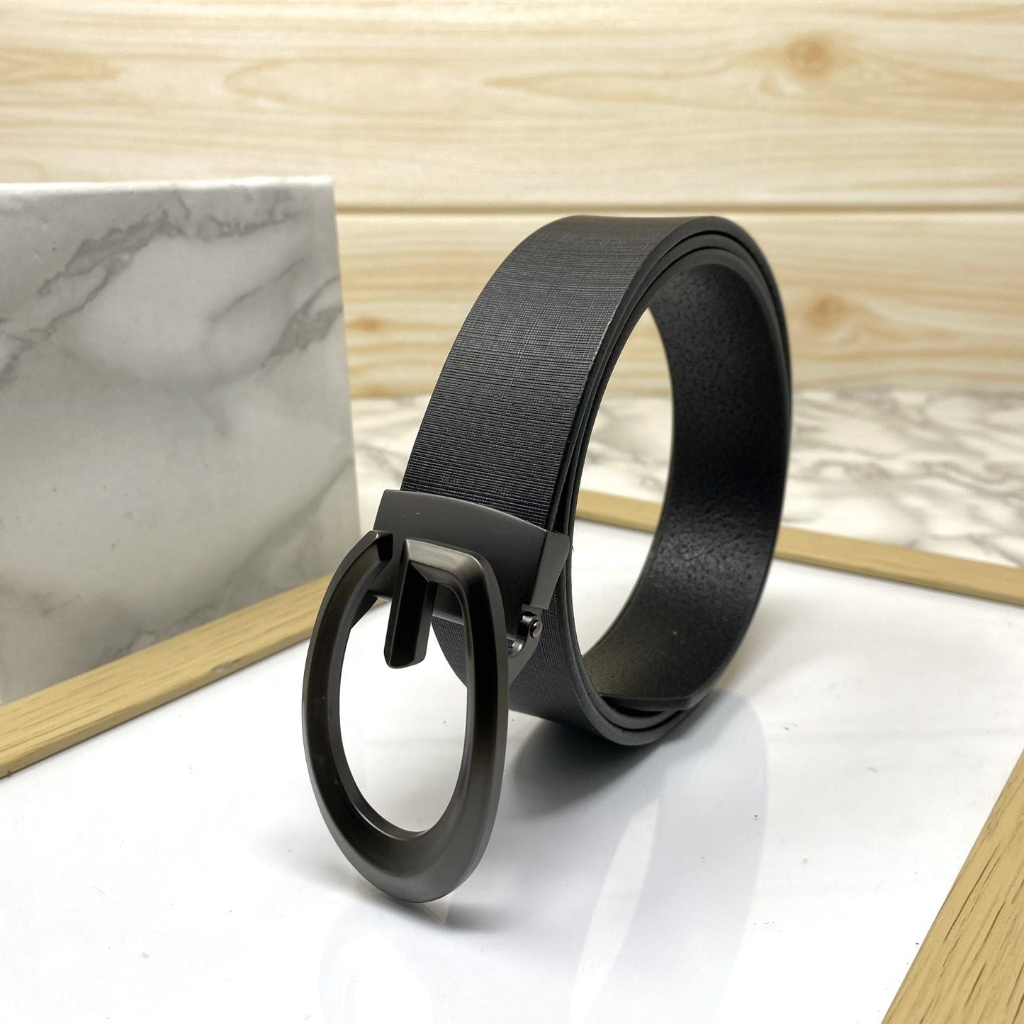 Classic G-Pattern Formal and Casual Leather Strap Belt -SunglassesCraft