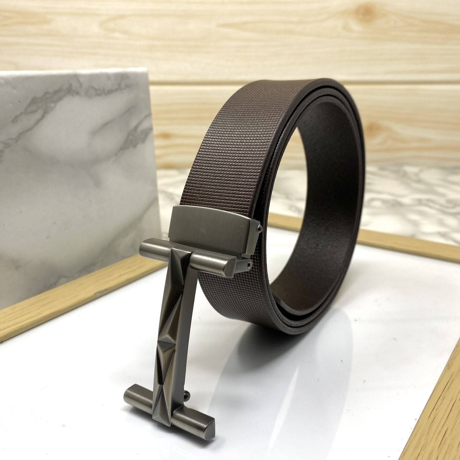 New Arrival H- Pattern Formal and Casual Leather Strap Belt-SunglassesCraft