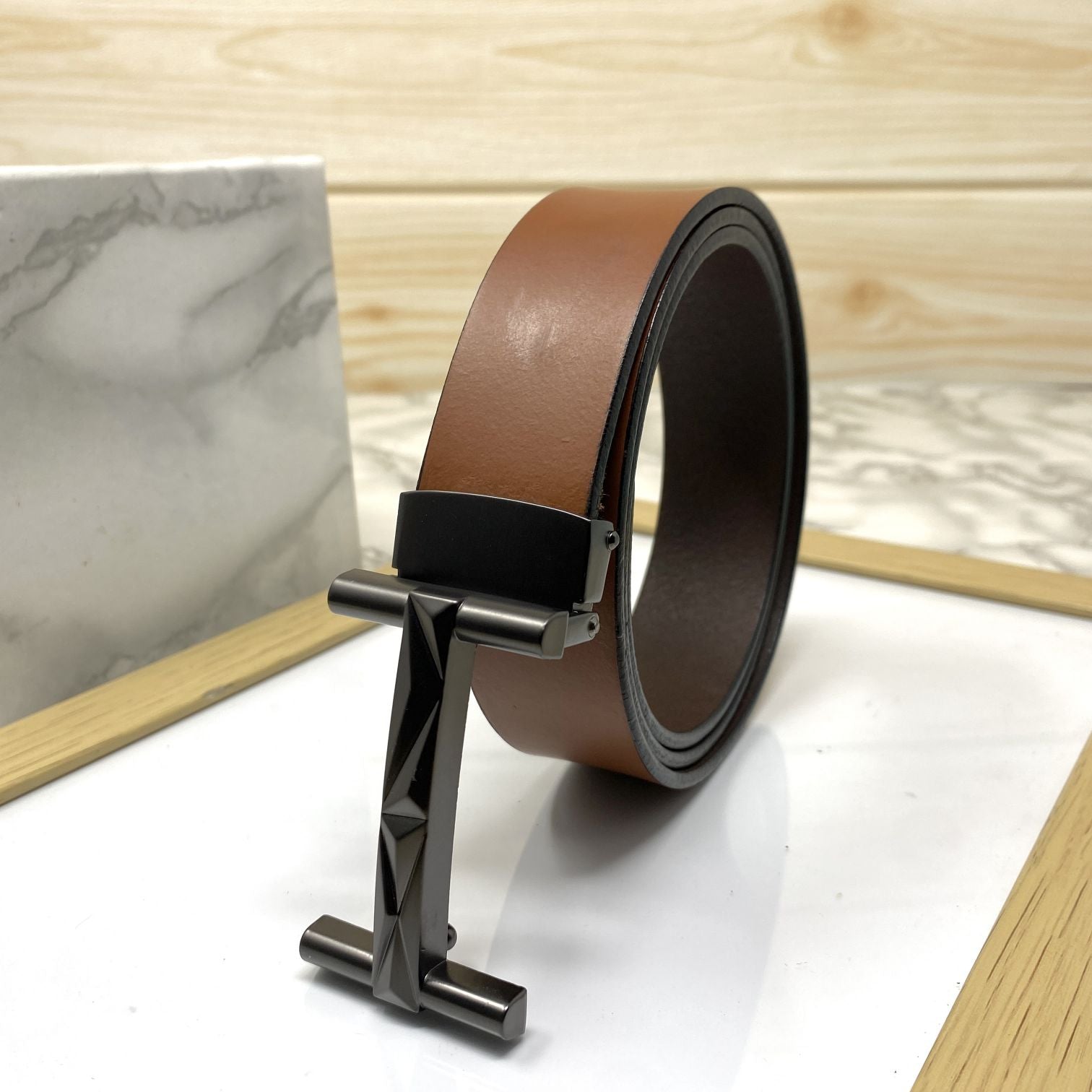 New Arrival H- Pattern Formal and Casual Leather Strap Belt-SunglassesCraft