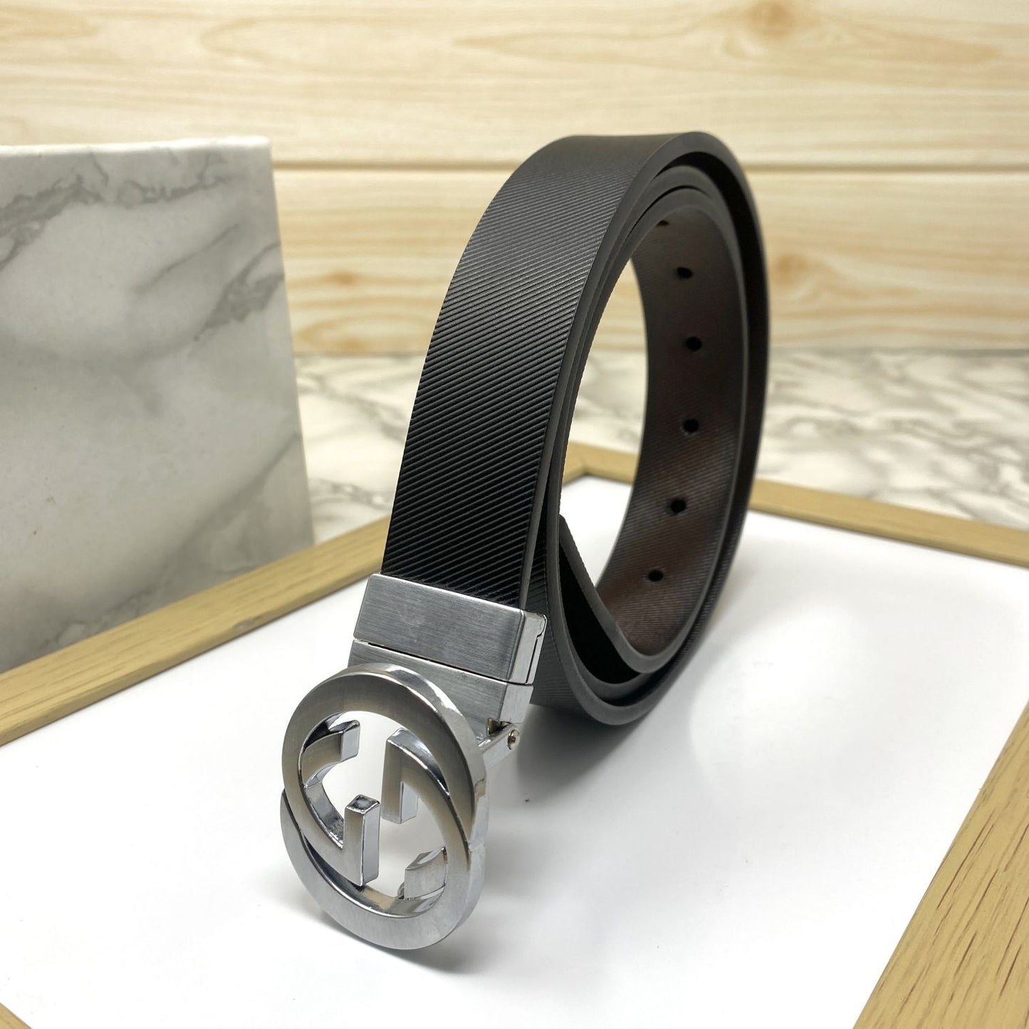 Classic Design Reversible Strap Belt For Men-SunglassesCraft