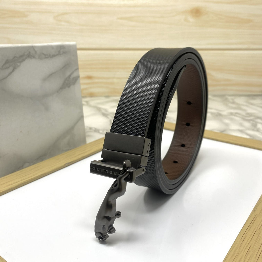 Small Jaguar Pattern Reversible Strap Belt -SunglassesCraft