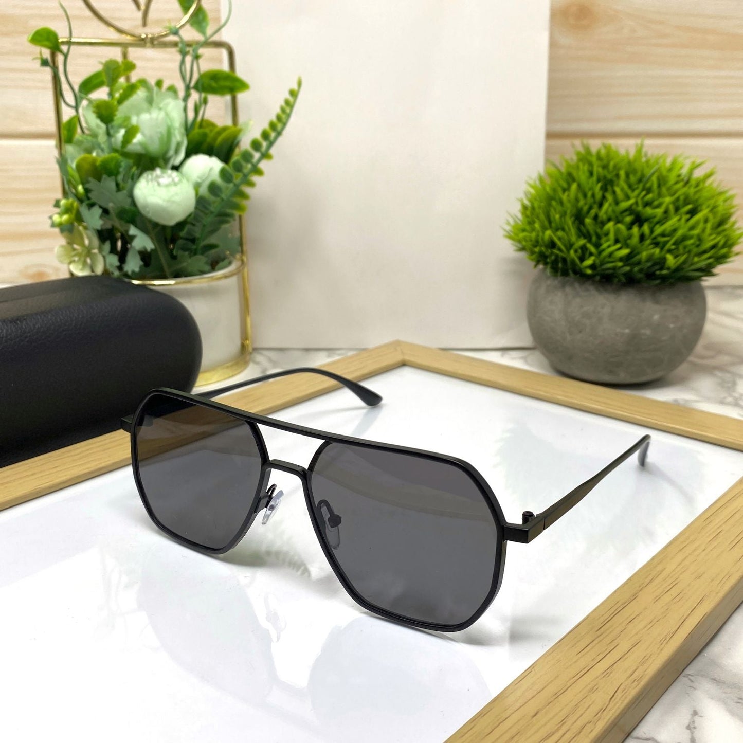 New Fashion Round Double Beam Unisex Sunglasses-SunglassesCraft
