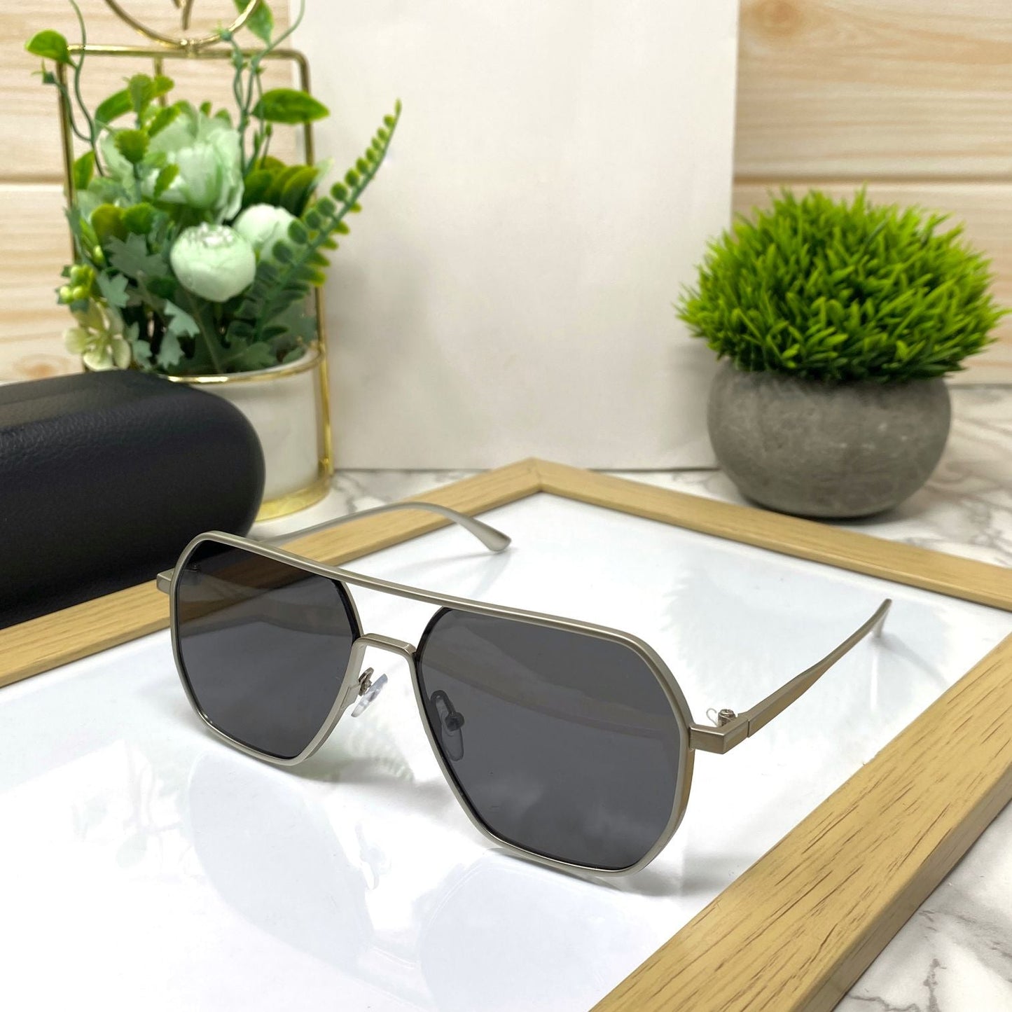 New Fashion Round Double Beam Unisex Sunglasses-SunglassesCraft