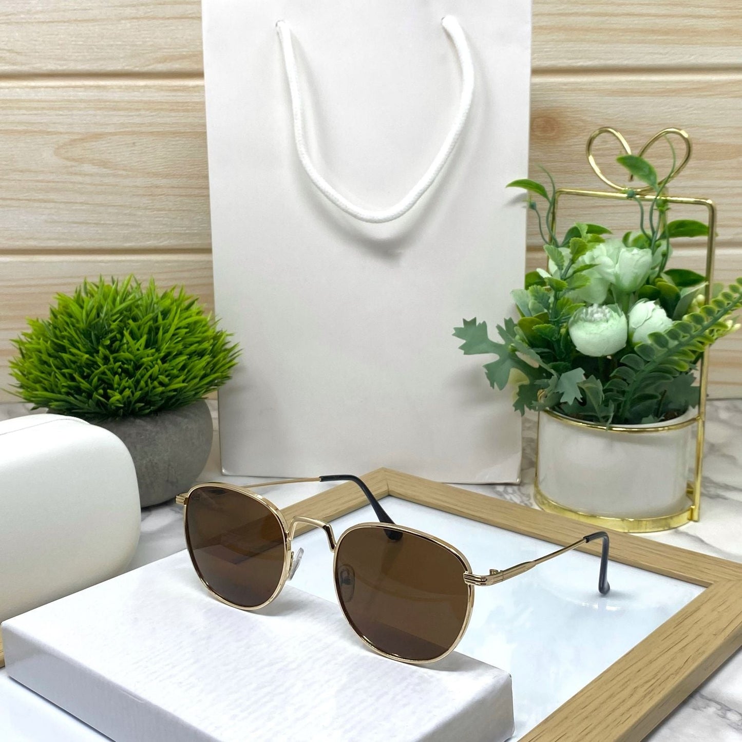 Classic Metal Round Sunglasses Unisex-SunglassesCraft