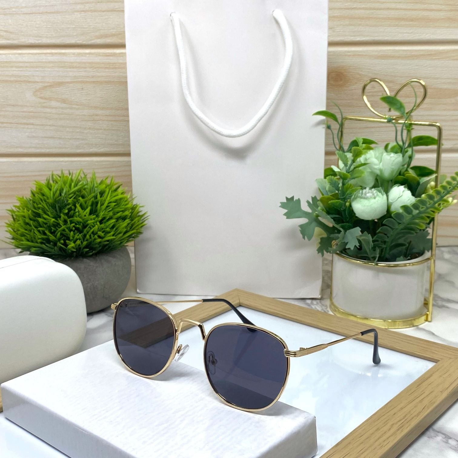 Classic Metal Round Sunglasses Unisex-SunglassesCraft