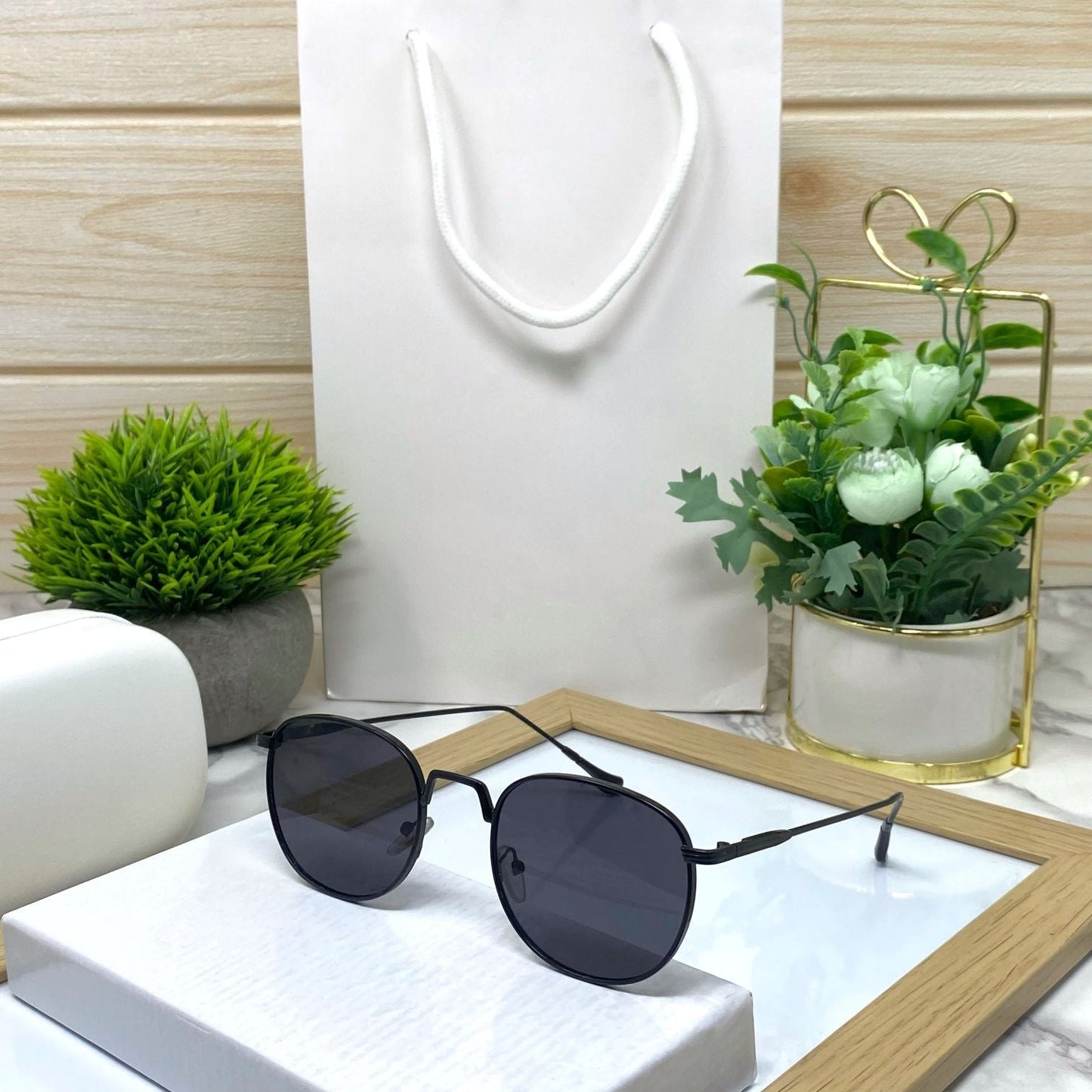 Classic Metal Round Sunglasses Unisex-SunglassesCraft