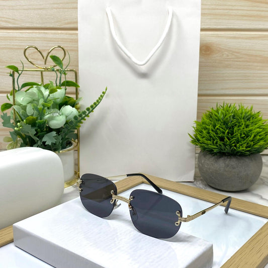 Vintage Fashion Rimless Sunglasses For Men And Women-SunglassesCraft