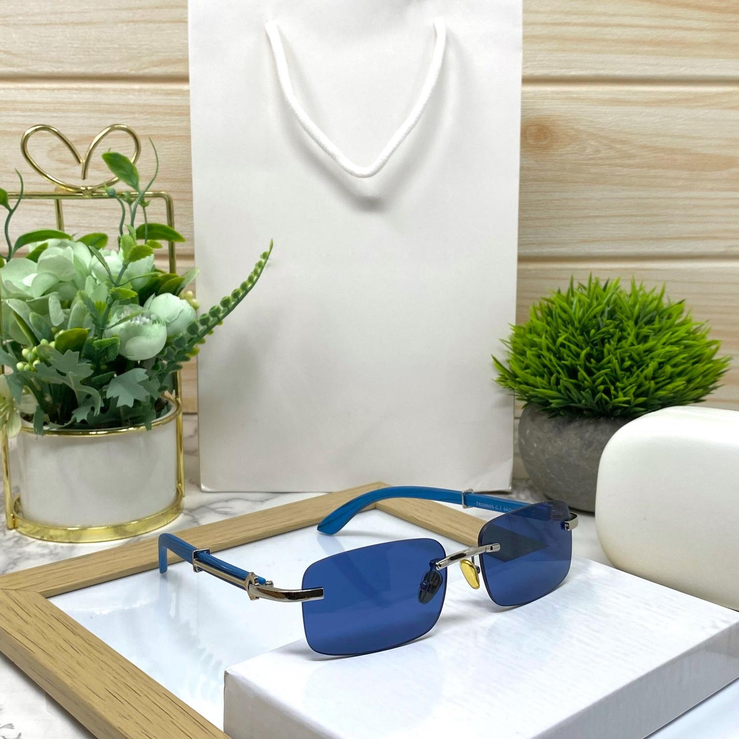 Classic Wooden Rimless Sunglasses Unisex-SunglassesCraft