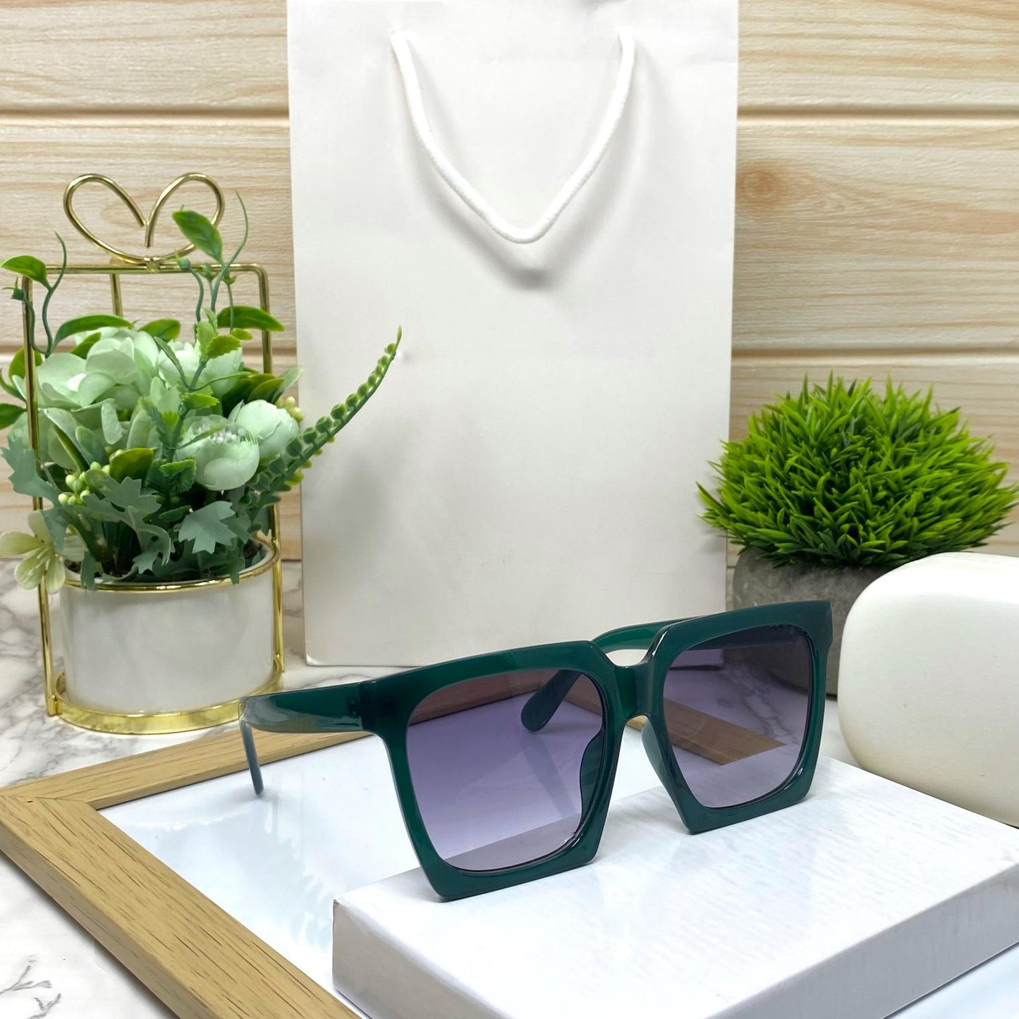 Designer Vintage Square Sunglasses Unisex-SunglassesCraft