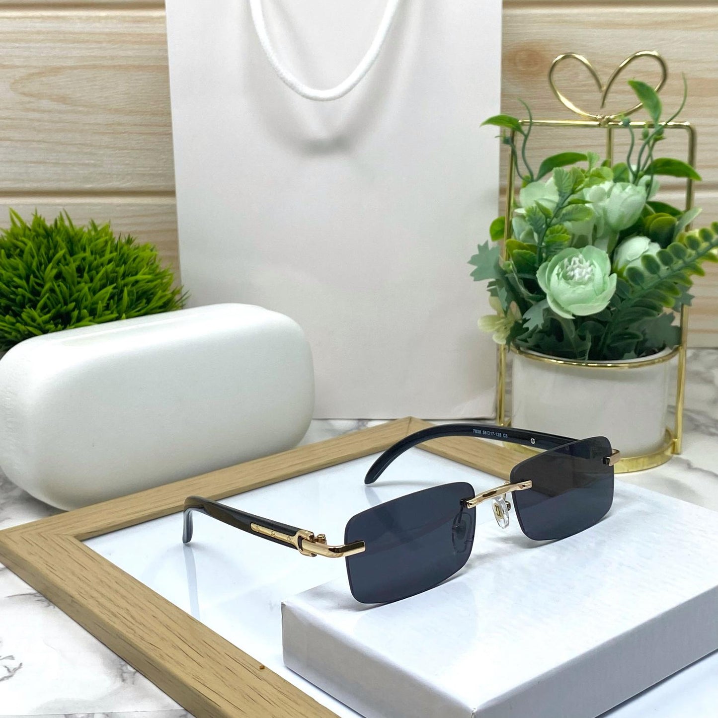 Retro Rimless Sunglasses For Men And Women-SunglassesCraft