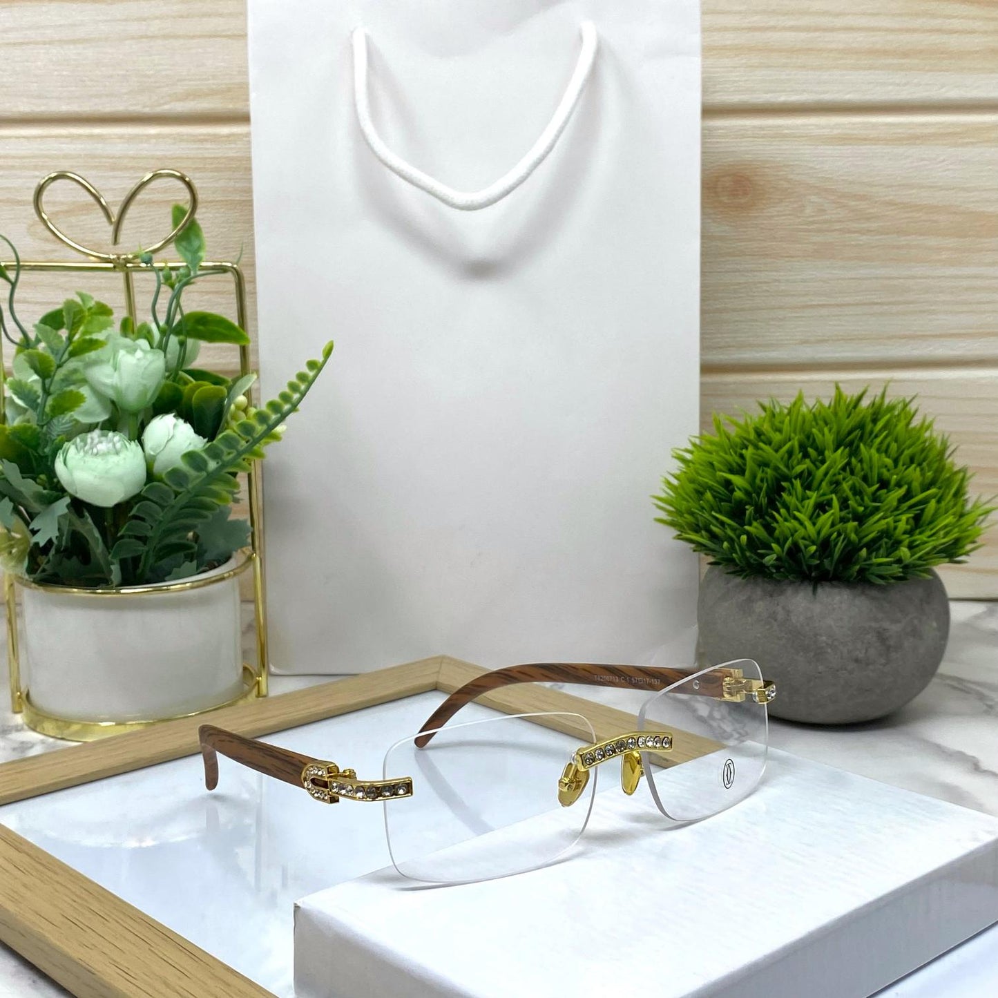 Diamond Rhinestone Square Sunglasses Unisex-SunglassesCraft