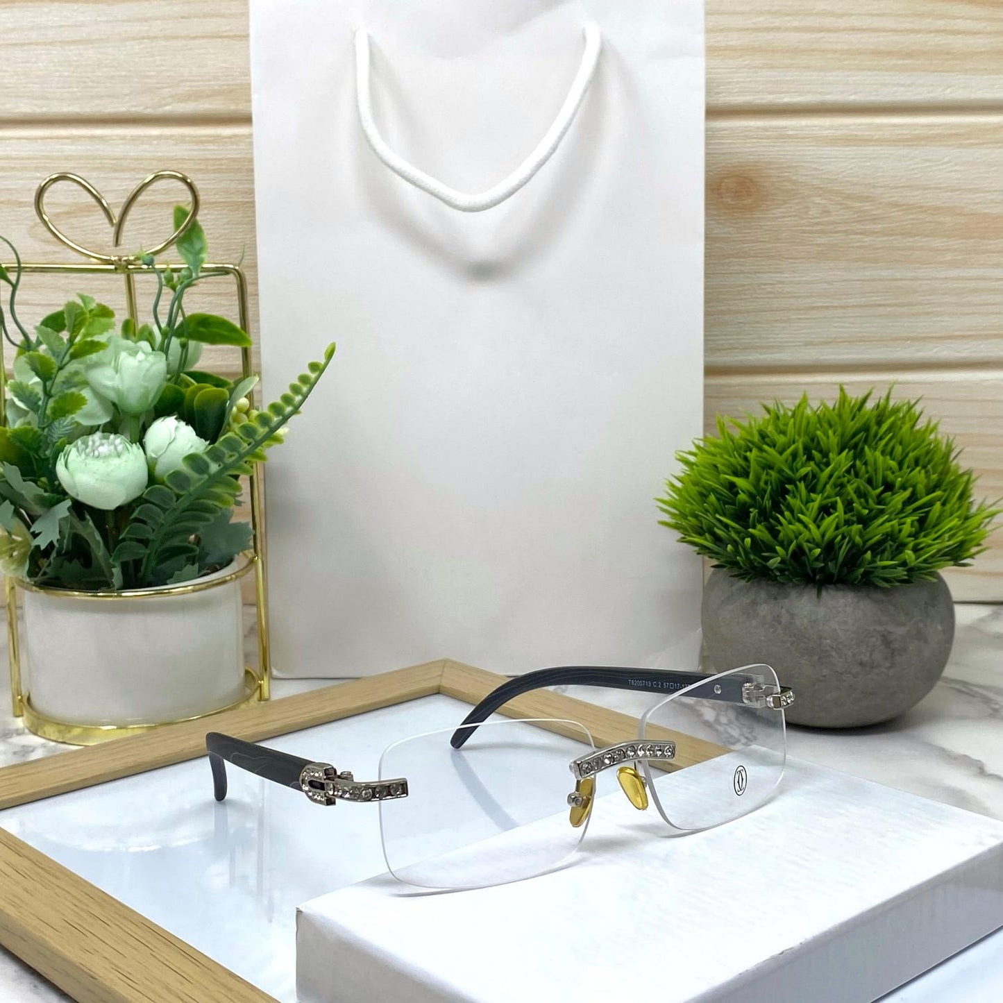 Diamond Rhinestone Square Sunglasses Unisex-SunglassesCraft