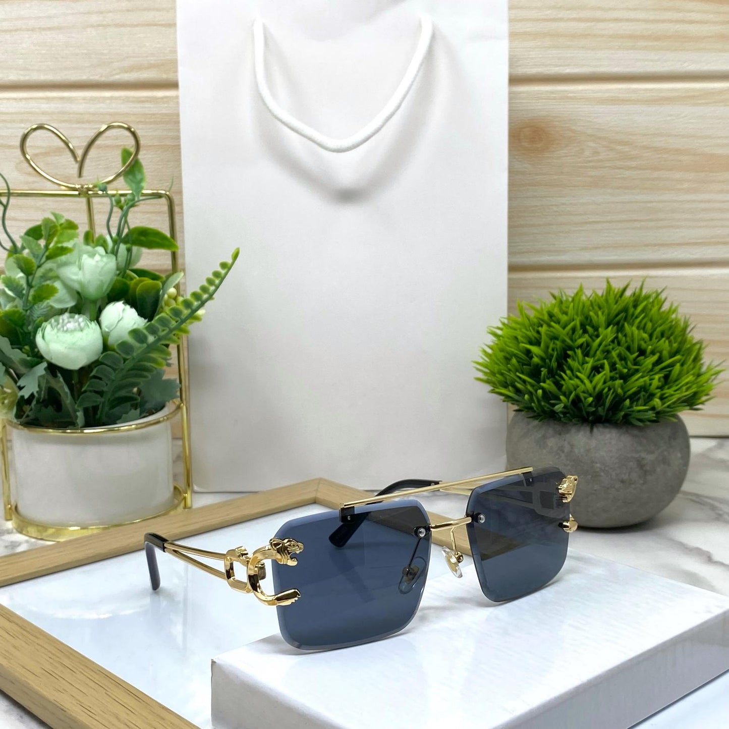 New Retro Rimless Sunglasses for Men And Women-SunglassesCraft