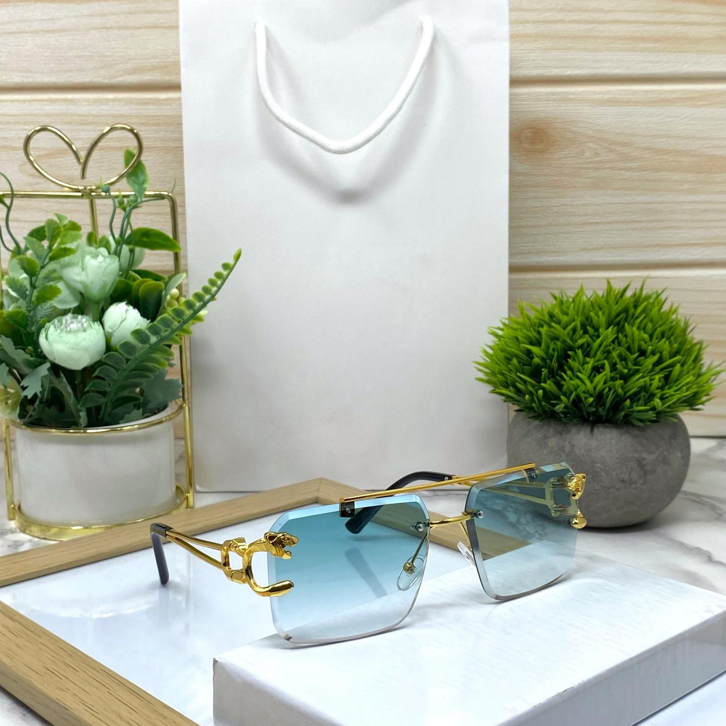 New Retro Rimless Sunglasses for Men And Women-SunglassesCraft