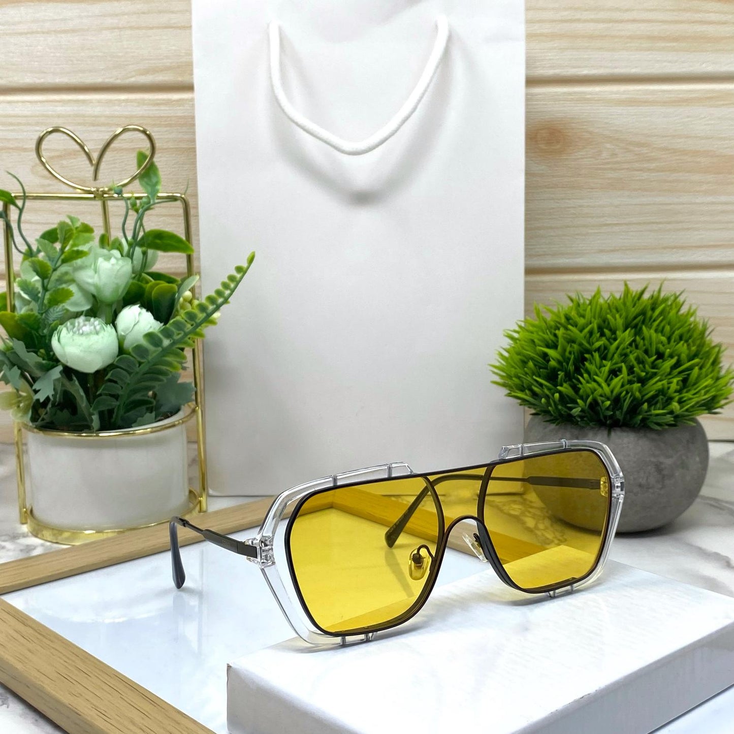 Retro One Piece Square Sunglasses Unisex-SunglassesCraft